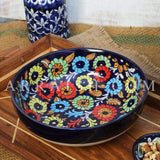 Ceramics Jungle Flower Serving Bowl