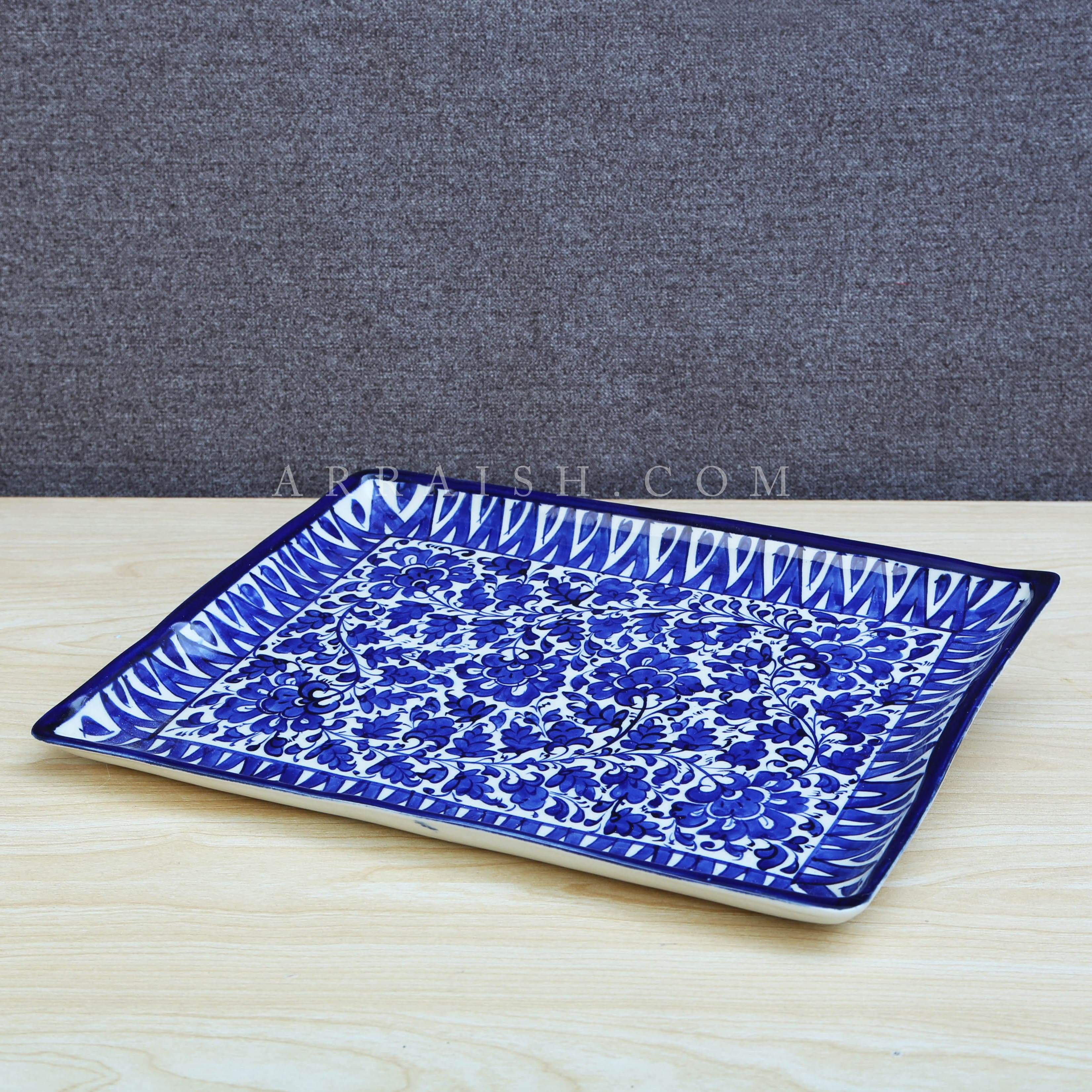 Ceramics Serina Blue Flat Dish