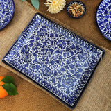 Ceramics Serina Blue Flat Dish