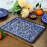 Ceramics Serina Blue Flat Dish