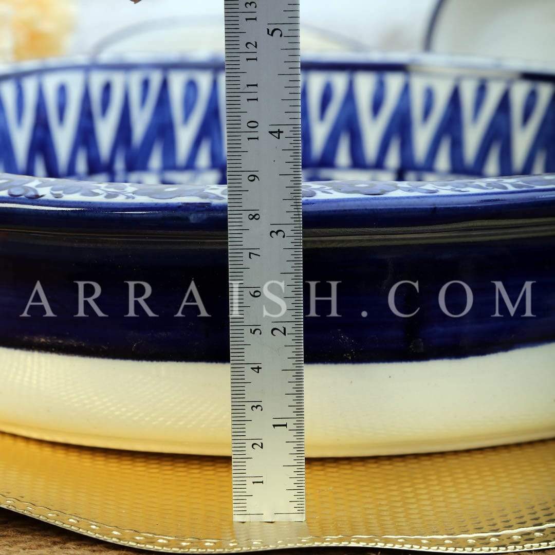 Ceramics Serina Blue Large Fruit Bowl
