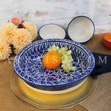 Ceramics Serina Blue Large Fruit Bowl