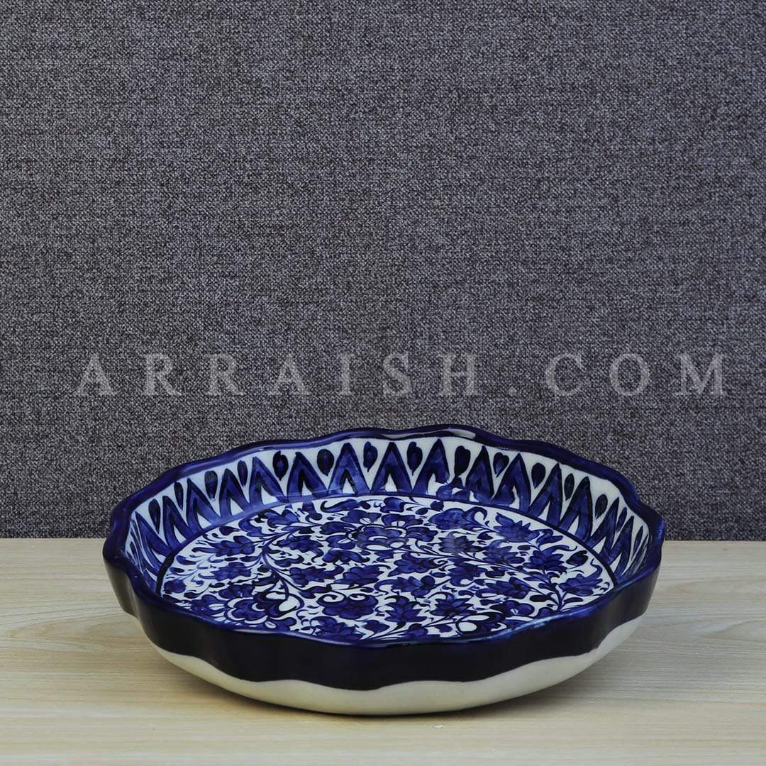 Ceramics Serina Blue Round Serving Dish - Set of 2