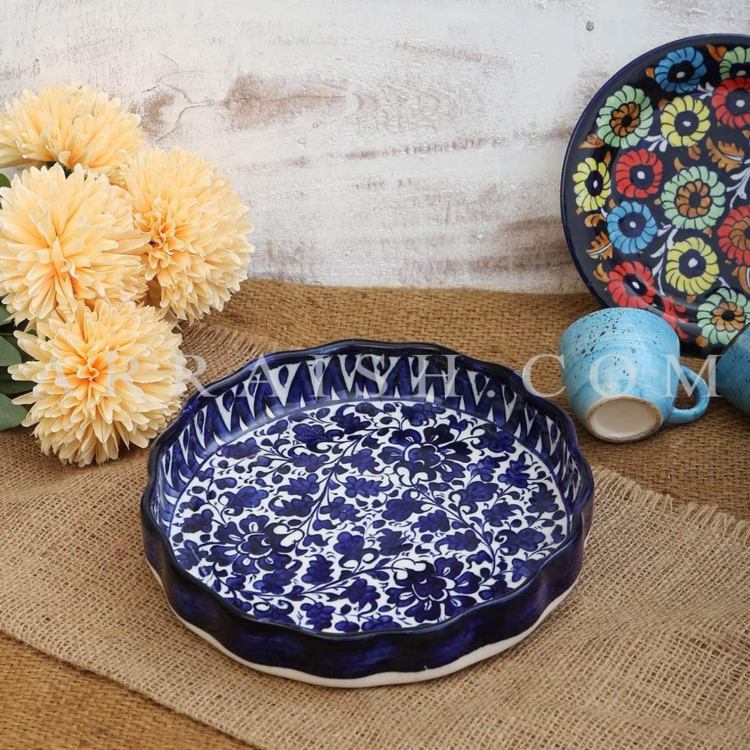 Ceramics Serina Blue Round Serving Dish - Set of 3