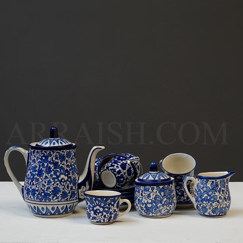 Ceramics Serina Blue Tea Set
