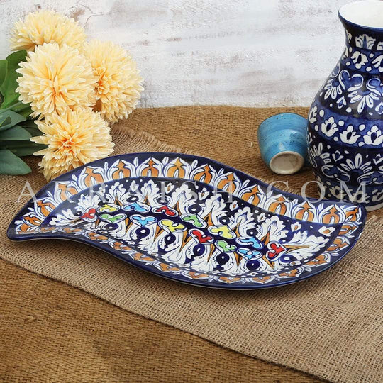 Buy Blue Pottery Serving Dishes Online in Pakistan Arraish
