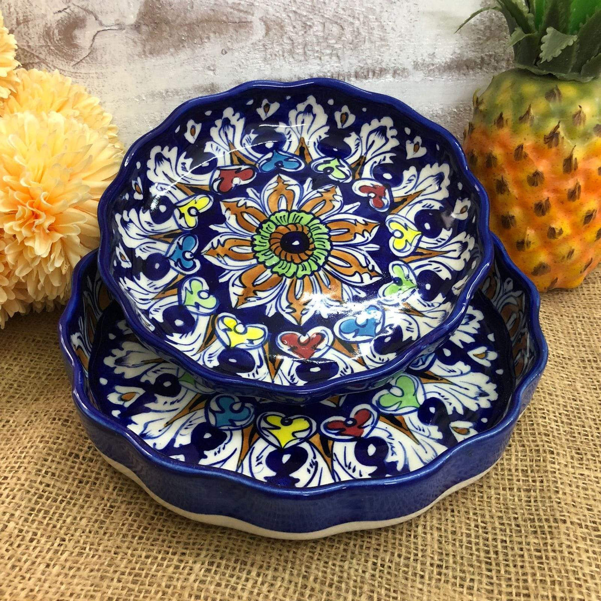Ceramics Tranquility Round Serving Dish - Set of 2