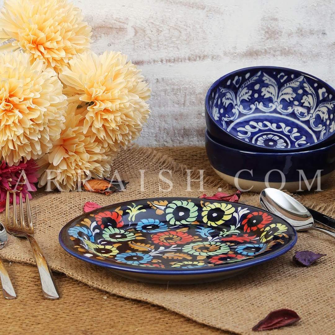 Plates & Platters Jungle Flowers Quarter Plate